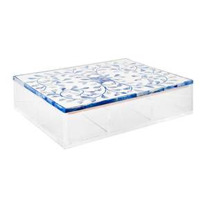 Boîte à chocolat en acrylique de luxe avec incrustation de nacre, couvercle en bois, boîte à chocolat arabe, cadeaux du Ramadan et de l'Aïd, fabriqué en Inde - Product Image 6