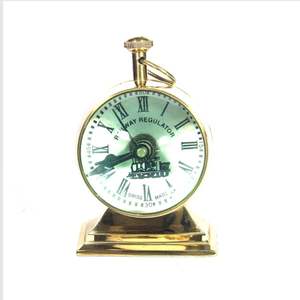 High Quality Handmade <b>Vintage</b> Brass Nautical Analog <b>Clock</b> Custom Design Dial Oval Unique Glass Display for Home Office Gift - Product Image 6