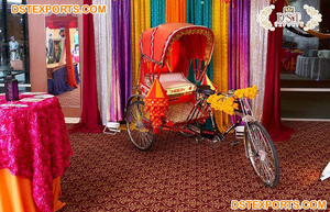 Bollywood Boda Novia Entrada Rickshaw Mejor Novia y Novio Sesión DE FOTOS Rickshaw Increíble Entrada nupcial en Wedding HallUSA - Product Image 4