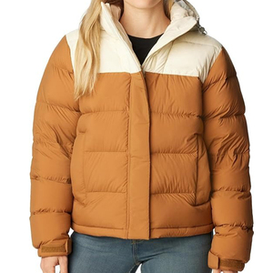 ¡Novedad de 2025! Chaqueta acolchada de plumón de ganso personalizada para mujer, chaqueta acolchada de invierno de estilo libre transpirable para mujer - Product Image 1