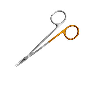 Tijeras profesionales de acero inoxidable alemán Locklin Half-Gold Fuente de alimentación manual para cirugía plástica - Product Image 4