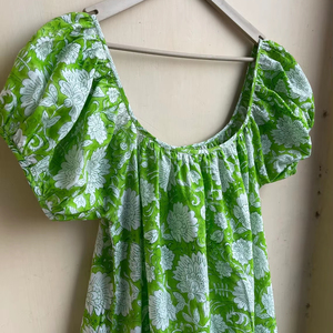 Vestido bohemio elegante para mujer 100% algodón envolvente Mini Vestido corto informal de verano estilo bordado - Product Image 1