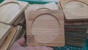 Posavasos de bambú portavasos mantel de material de bambú 100% mantel ecológico posavasos de madera cena Vietnam utensilios de cocina - Product Image 3