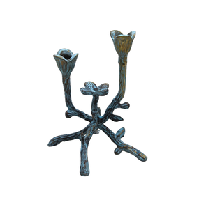 Nouveau Design fer rond votif or avec vert Antique bougeoir votif pour fête événement et décor de table à la main personnalisé - Product Image 6