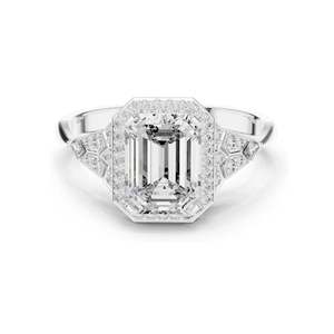 1.951 CT Lab Diamond Engagement <b>Ring</b> VVS-VS EF Clarity 18KT, 14KT, 10KT Gold & 925 <b>Silver</b> Rose, Yellow, White Gold & - Product Image 2