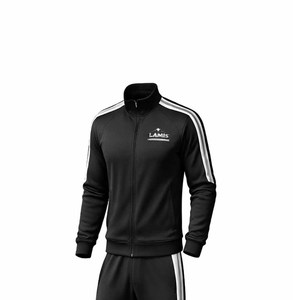 Survêtement de jogging en molleton respirant de haute qualité, personnalisé, noir, 100% coton, grande taille pour hommes, écologique - Product Image 1