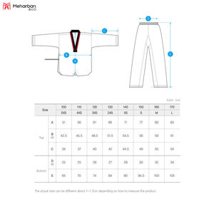 Di alta qualità su misura Taekwondo uniforme nuovo arrivo Unisex arti marziali indossare set di cotone per le dimensioni XXL Design elegante <span class=keywords><strong>Karate</strong></span> - Product Image 3