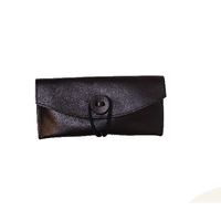 Étui classique pour lunettes de soleil en cuir de couleur unie avec logo personnalisé étui de protection pour lunettes sac de rangement en cuir souple étui d'emballage pour lunettes