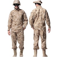 Ensemble uniforme camouflage pour homme, style tactique, polyester et coton tissé, respirant, résistant aux déchirures, vêtements d'extérieur
