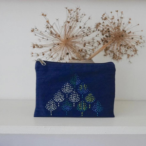 Bolsa de lino bordada a mano con bordado Mochila de lino de diferentes colores 100% Lino lavado suave OEM Hecho en Vietnam - Product Image 1