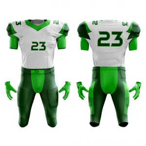 Uniforme de fútbol americano personalizado Spandex/Material de poliéster manga corta transpirable equipo de alta calidad Color sólido - Product Image 6