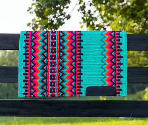 Couverture de selle Western Show Horse Design néo-zélandais Couverture de selle en laine faite à la main Top Tapis de selle en laine Taille - Product Image 2