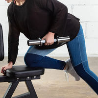 Barre de musculation courte COREDELUXE pour haltères de salle de sport, barre d'haltères, haltères chargables