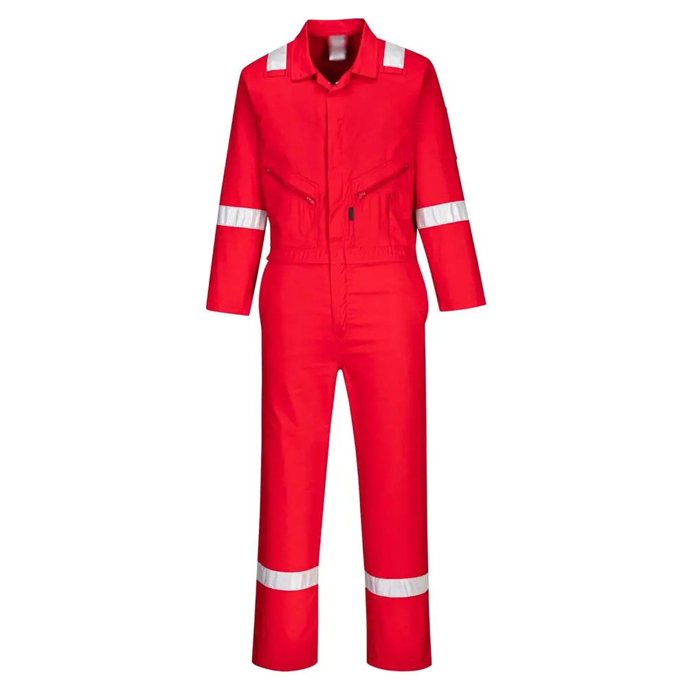 Lightweight Cotton/Polyester Coverall In Red Color Best Quality High Visibility Work Wear Coverall BY Fugenic Industries