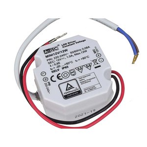 Mini impermeabile IP67 trasformatore alimentatore 12V 12W 1A per striscia LED 49x47x24mm-illuminazione/alimentatore CV - Product Image 1