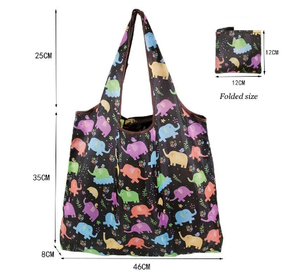 Sac à provisions en soie imprimé, Style pliable, impression d'écran, origine Vietnam, sac à provisions Recyclable, fourre-tout tissé personnalisé - Product Image 1