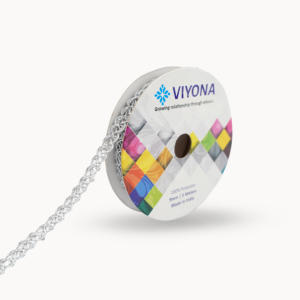 Patrón de onda metálica Premium Ajuste de encaje decorativo de ganchillo 10mm Poliéster Oro Cobre Bronce Plata Mezcla Brillante Elegante Lujo - Product Image 5