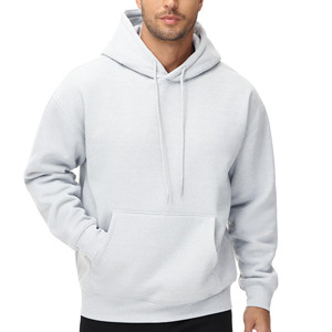 Sweats à capuche de couleur unie à la mode haut de gamme sweats à capuche unisexes surdimensionnés essentiels personnalisés en coton biologique - Product Image 1