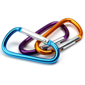 Yüksek kalite en iyi fiyat D tipi alüminyum alaşım karabina askı Oval hızlı bağlantı kilitleme Karabiner kanca toka yapış kanca - Product Image 5