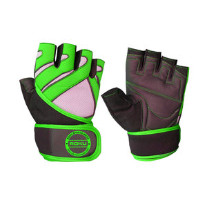 Factory-Made High Quality Leather Sports Cycling <b>Gloves</b> Custom Logo Printing Non-Slip Hand <b>Grips</b> Adjustable Wrist Strap - Product Image 5