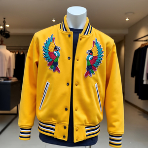 Écussons personnalisés broderie Baseball Bomber Varsity Jackets hommes à manches longues Varsity Jacket vêtements d'extérieur pour hommes - Product Image 2