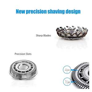Cabezal de Afeitadora Eléctrica con Alimentación USB, Triple Cuchilla para la Serie Razor, Resistente al Agua, Lavable, para Afeitado Facial, Repuesto de 3 Piezas - Product Image 3