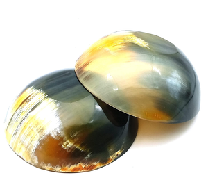 Wholesale Eco-Friendly Buffalo Horn Serving Bowl Classic Design Dishwasher Safe for Hotels White and <b>Black</b> - Product Image 3