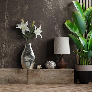 Rayan International Modern Home <b>Decor</b> Iron Art <b>Vase</b> Simple Black Design Tabletop for Hydroponic Plants and Flowers - Product Image 1