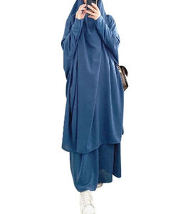 Prix de gros Abaya grande taille de haute qualité pour femmes Couleur unie Nouveau design Vêtements islamiques Service OEM - Product Image 2