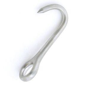 Ganado veterinario Instrumentos equinos Gancho de ojo Fuente de alimentación manual de acero inoxidable romo - Product Image 1