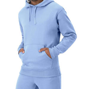 100% coton hommes hiver polaire sweats à capuche et sweat-shirts impression personnalisée Logo épais et léger solide motif Style de mode - Product Image 3