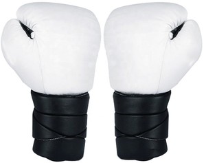 Guantes de boxeo de cuero PU de artes marciales de alta calidad Diseño de logotipo personalizado Entrenamiento de boxeo Cuero genuino OEM 10oz a 16oz - Product Image 3
