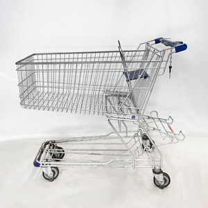 Carrito de Compras Plegable de Metal para Supermercado, con Plataforma de Malla Impermeable y Resistente - Product Image 3