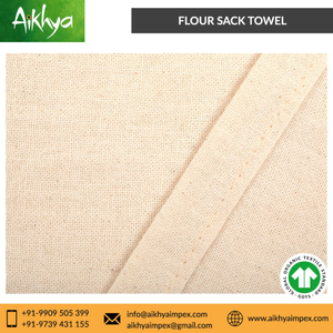 Essuie-tout de cuisine en coton biologique de qualité supérieure 100% 20s x 20s, sans peluches, très absorbant, couleur naturelle, uni - Product Image 3