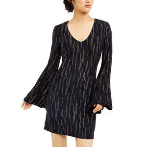 Abito da ballo per ragazze City Studios Extra Small con strisce glitterate oro - Product Image 1