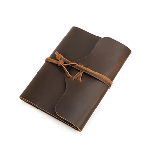 Rustic Leather Diary Notebook Hardcover Cover Leather Note Book key design Custom Business <b>Planner</b> Gifts - Product Image 6