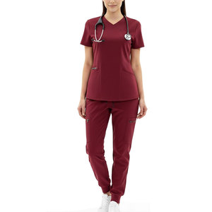 Uniforme de Enfermería para Mujer, Conjunto de Uniforme Médico Transpirable de Tela Suave para Trabajo en Hospitales y Clínicas, Comodidad para Turnos Largos - Product Image 1