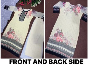 คอลเลคชั่นปาลาซโซสำหรับผู้หญิงเสื้อผ้าลายดิจิทัลบนผ้าจอร์เจียเทียมสวมใส่แนวชนเผ่าที่สวยงาม - Product Image 5