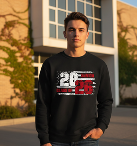 Wholesale Class of 2026 Senior Sweatshirt Custom Logo Graduation Apparel High-Quality 400GSM <b>Black</b> <b>Fleece</b> Pullover - Product Image 4