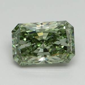 Prix d'usine en gros, diamant vert de laboratoire de 2,00 carats, taille radiant, VS1, IGI, pierre précieuse en vrac - Product Image 1