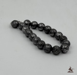 Handmade Damascus Steel Beaded <b>Bracelet</b> Customized OEM <b>Viking</b> Style Anniversary Gift Forged Cuff Beaded Design for Him - Product Image 2