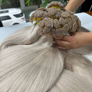 VENTE CHAUDE CHEVEUX RUSSES DROITS NATURELS K U I V POINTE KÉRATINE COULEURS DE QUALITÉ SUPÉRIEURE NUANCES EXTENSIONS DE CHEVEUX HUMAINS SLAVES - Product Image 3