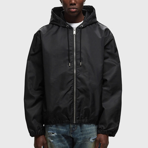 Chaqueta Cortavientos para Hombre, Precio de Venta al por Mayor, Logotipo Personalizado, Secado Rápido, Cierre de Cremallera, Ligera - Product Image 1