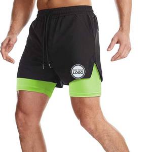 Pantalones cortos para hombre, pantalones cortos deportivos informales para correr para hombre, pantalones cortos de entrenamiento elásticos para gimnasio, pantalones cortos de baloncesto para correr de 7 "con 2 bolsillos - Product Image 3