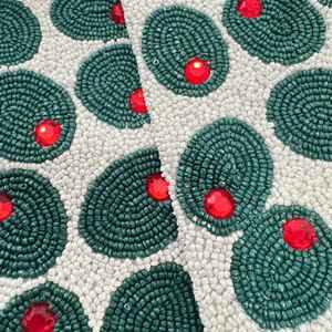 กระเป๋าลูกปัดแมกโนเลีย, กระเป๋าลูกปัดลายดอกไม้, กระเป๋าถือดอกไม้สีขาว, กระเป๋าสะพายไหล่ฤดูใบไม้ผลิ, กระเป๋าลูกปัดฤดูร้อน, ดอกไม้ทำมือ - Product Image 4