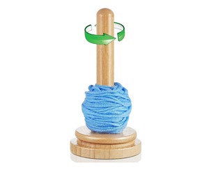 High Quality Fashion Portable Wooden Yarn Holder Crochet <b>Knitting</b> Frame with Middle Hole Durable and Smooth Yarn Organizer - Product Image 1