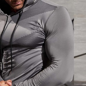 Sweat-shirt de sport à capuche avec cordon de serrage pour hommes Gym Fitness - Product Image 5