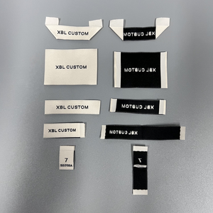 Étiquette d'impression tissée personnalisée de luxe pour la marque de vêtements Étiquettes tissées au cou de vente chaude pour logo sur les vêtements - Product Image 4