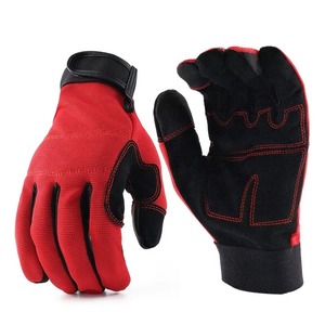 Top Quality Goat Skin Premium Quality Genuine Leather Mechanics Assembly Gloves, Leather Assembly - Product Image 1