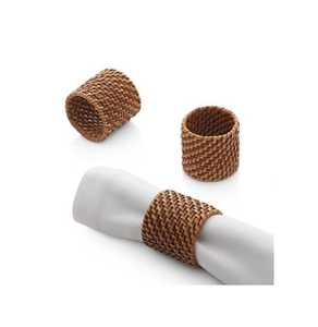 Rond de serviette pour les fournitures de mariage de fête pour la Table de dîner fait à la main nouveau concepteur dîner anneau de serviette en rotin - Product Image 4